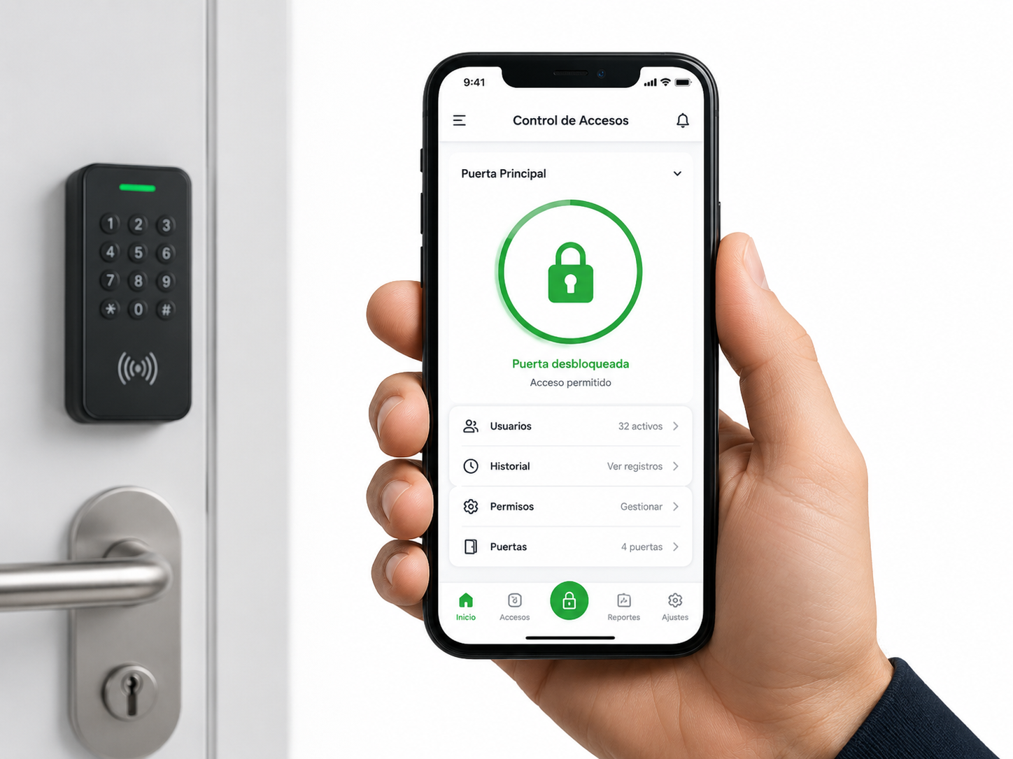 Control de acceso desde aplicación móvil