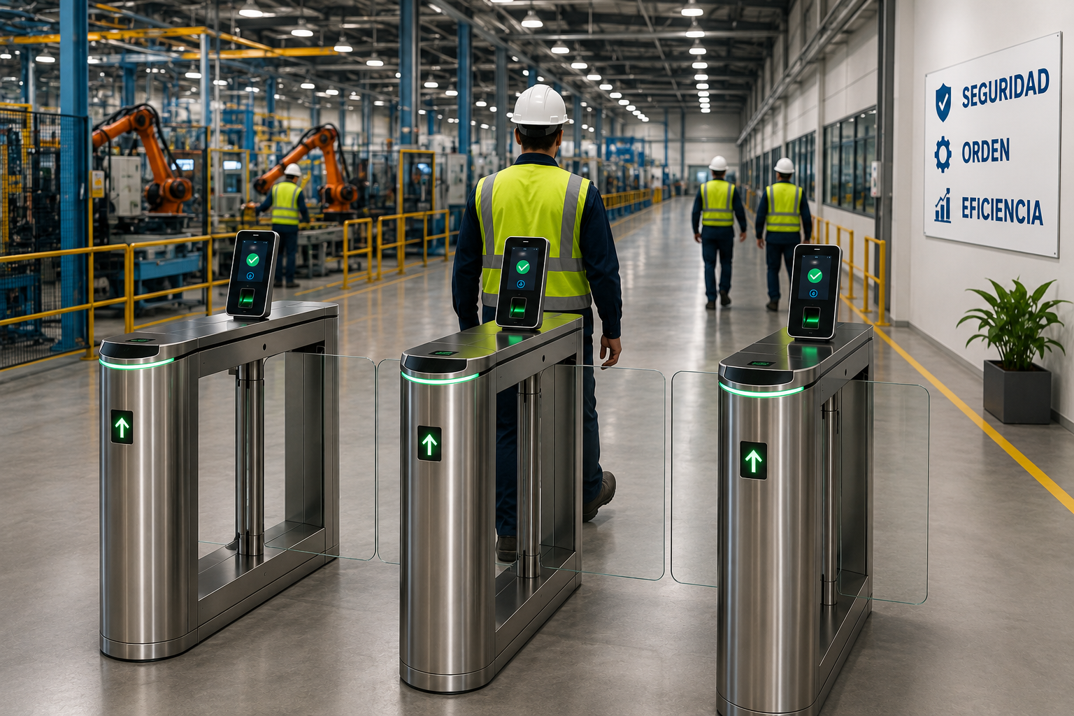 Control de acceso para fábricas e industrias
