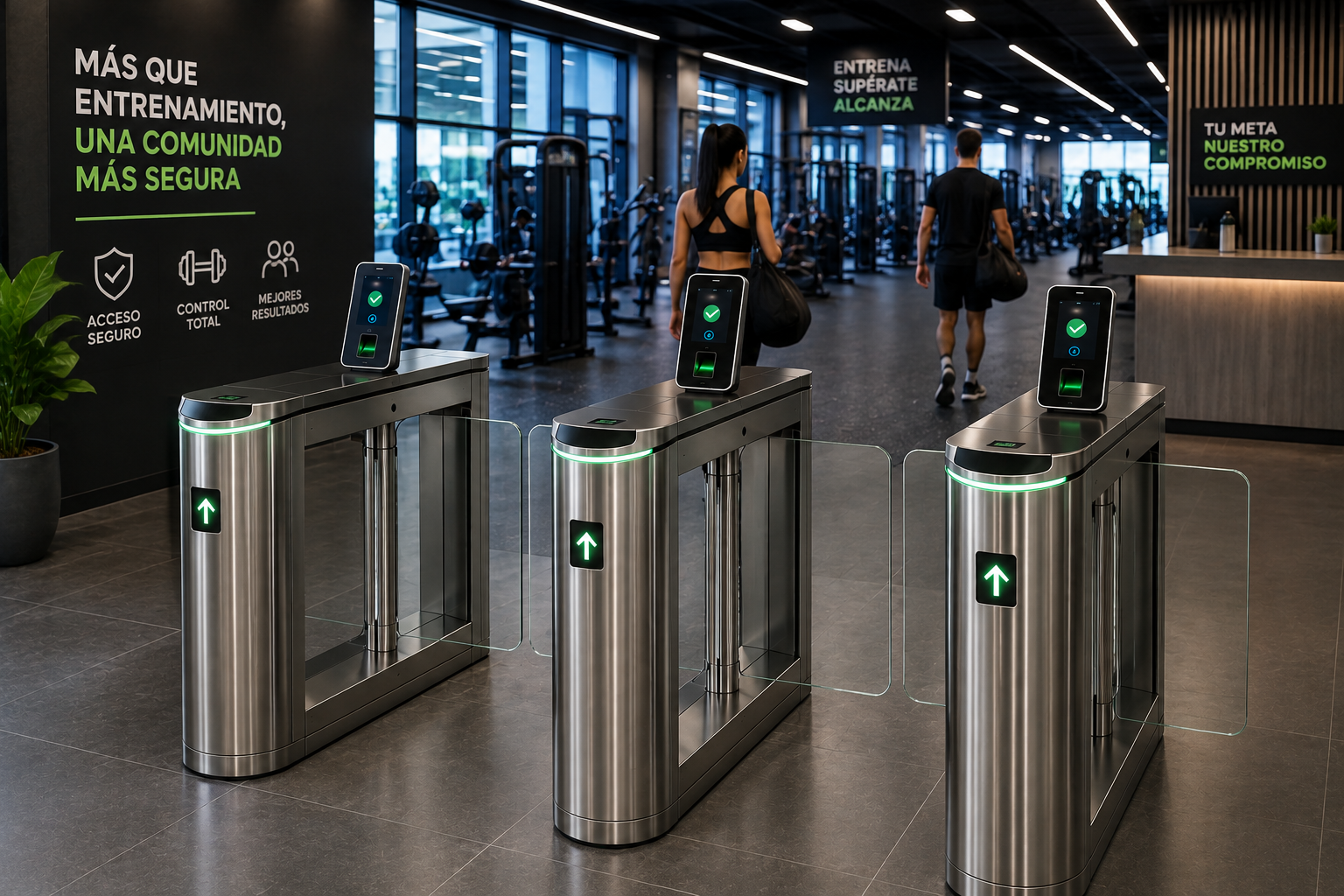 Control de acceso para gimnasios y clubes