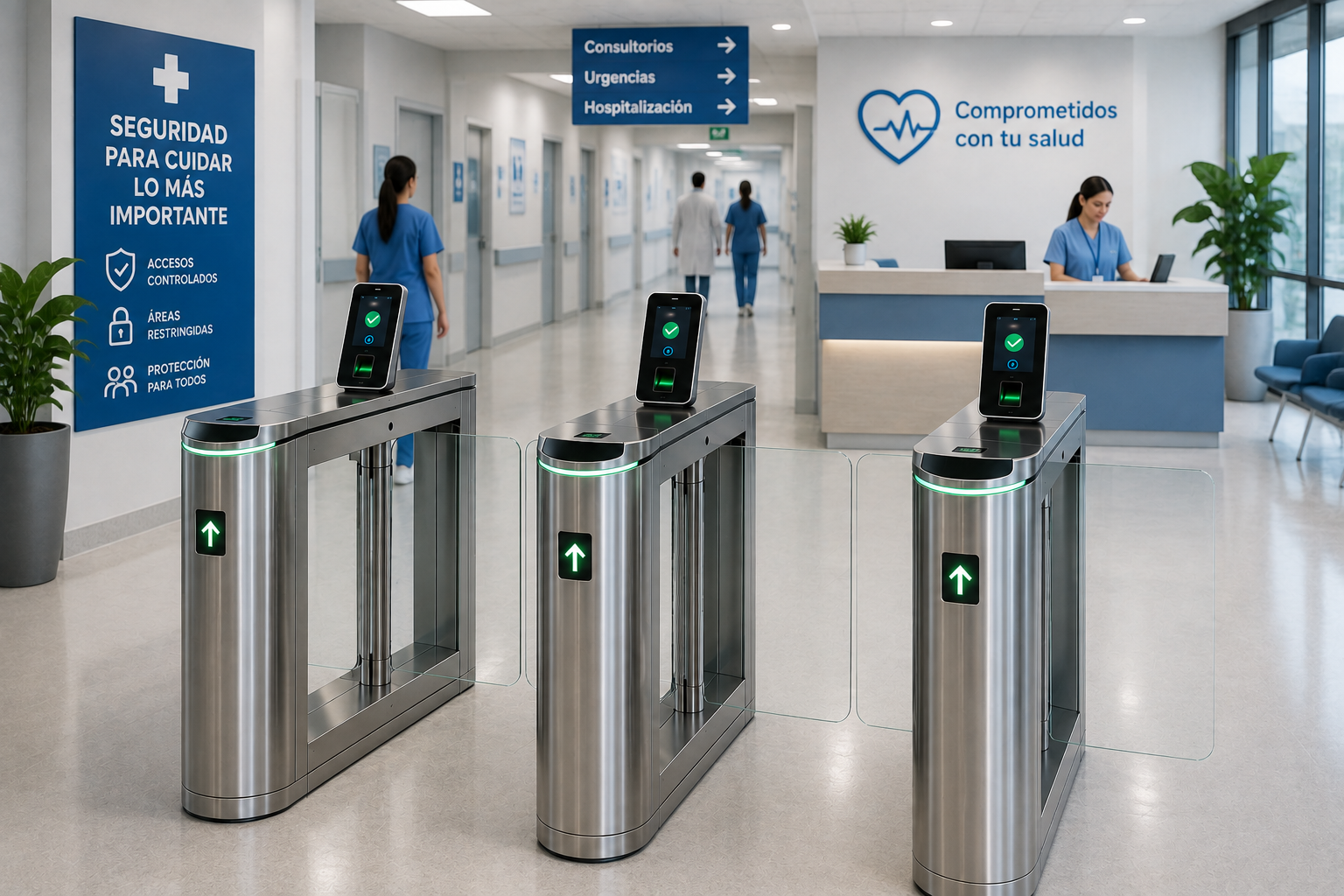 Control de acceso para hospitales y clínicas